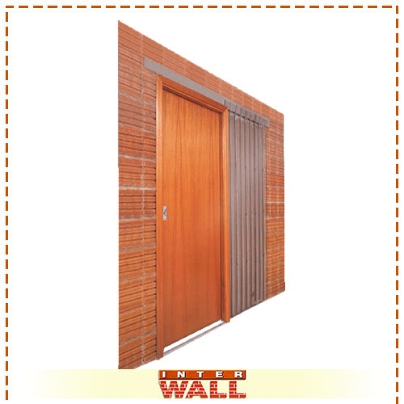 Orçar Porta de Correr Embutida Drywall para Quarto Pequeno Cananéia - Porta de Correr Embutida para Parede em Drywall