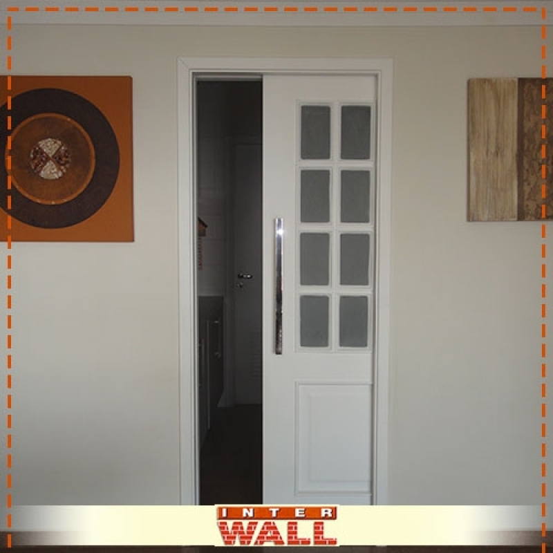 Preço de Porta de Correr Embutida Drywall para Cozinha Poá - Porta de Correr Embutida Drywall para Quarto