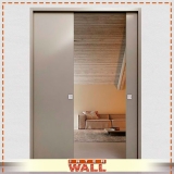 portas interiores de correr embutidas drywall Campinas